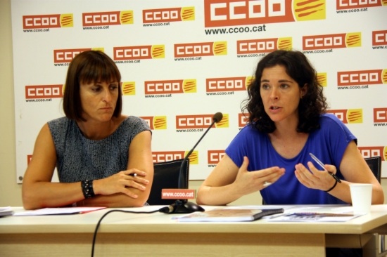 The presentation of the CCOO study in Barcelona (by ACN)