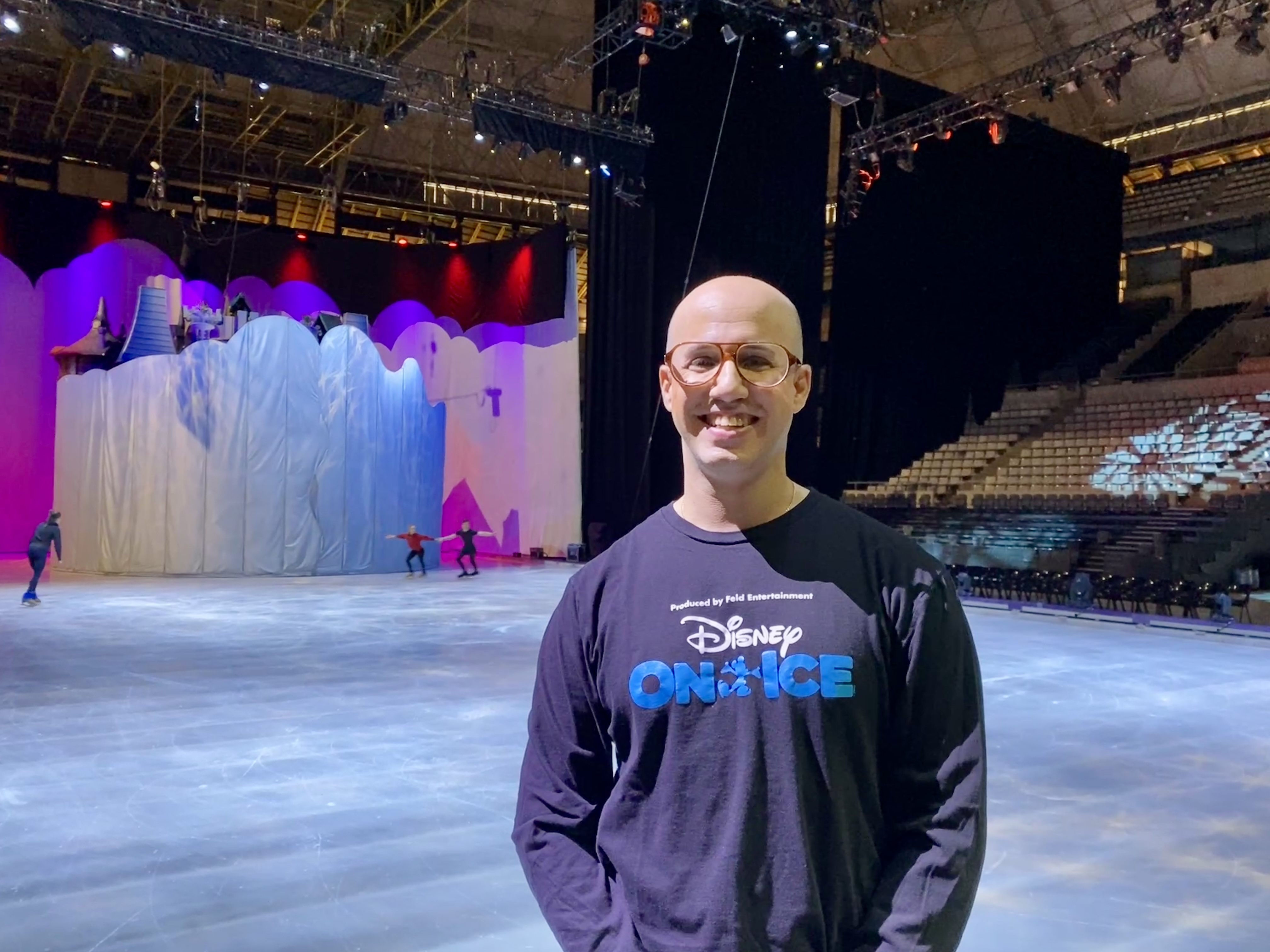 Rubén Barrera, host and ice skater with Disney On Ice