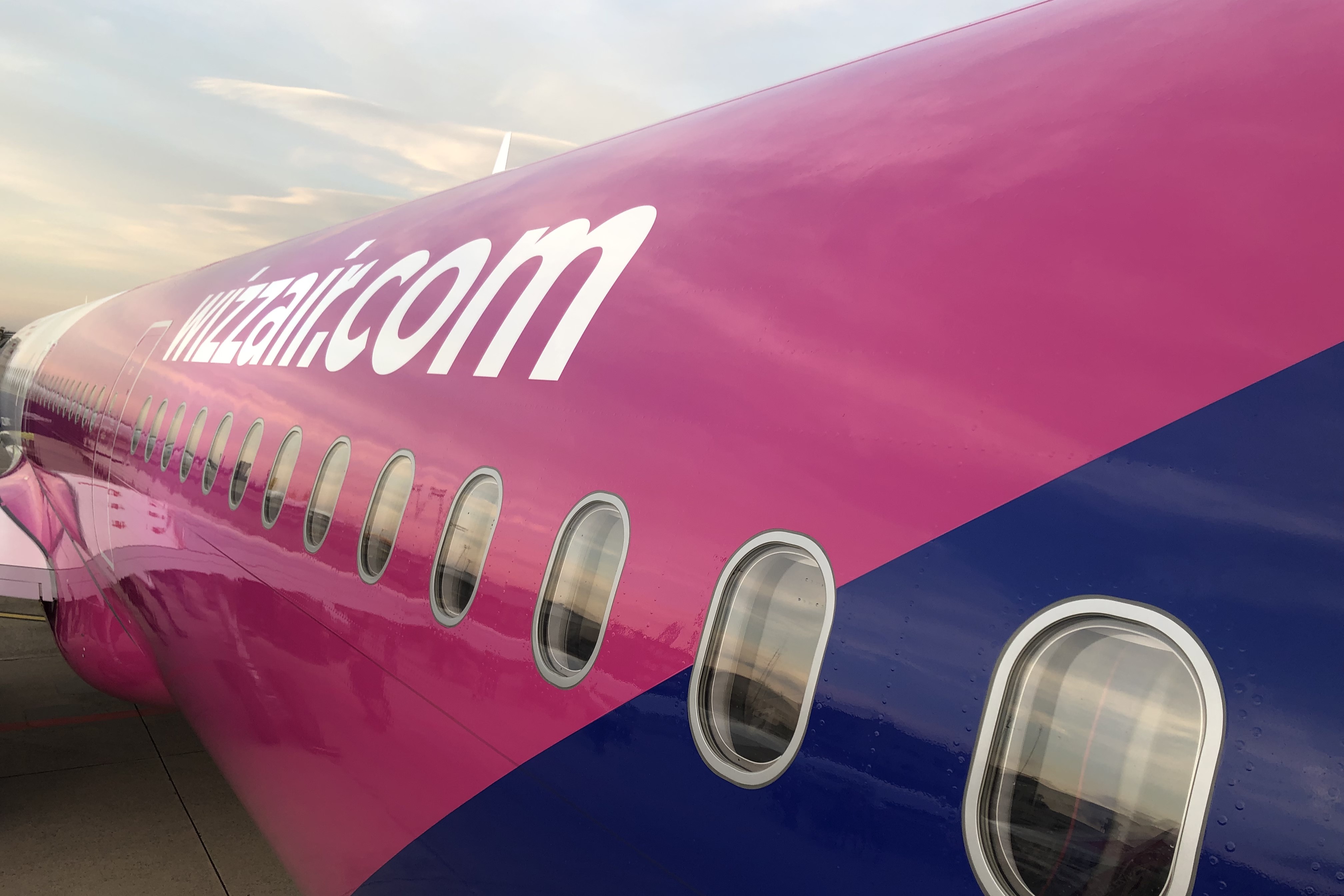Airplane of the low-cost airline Wizz Air