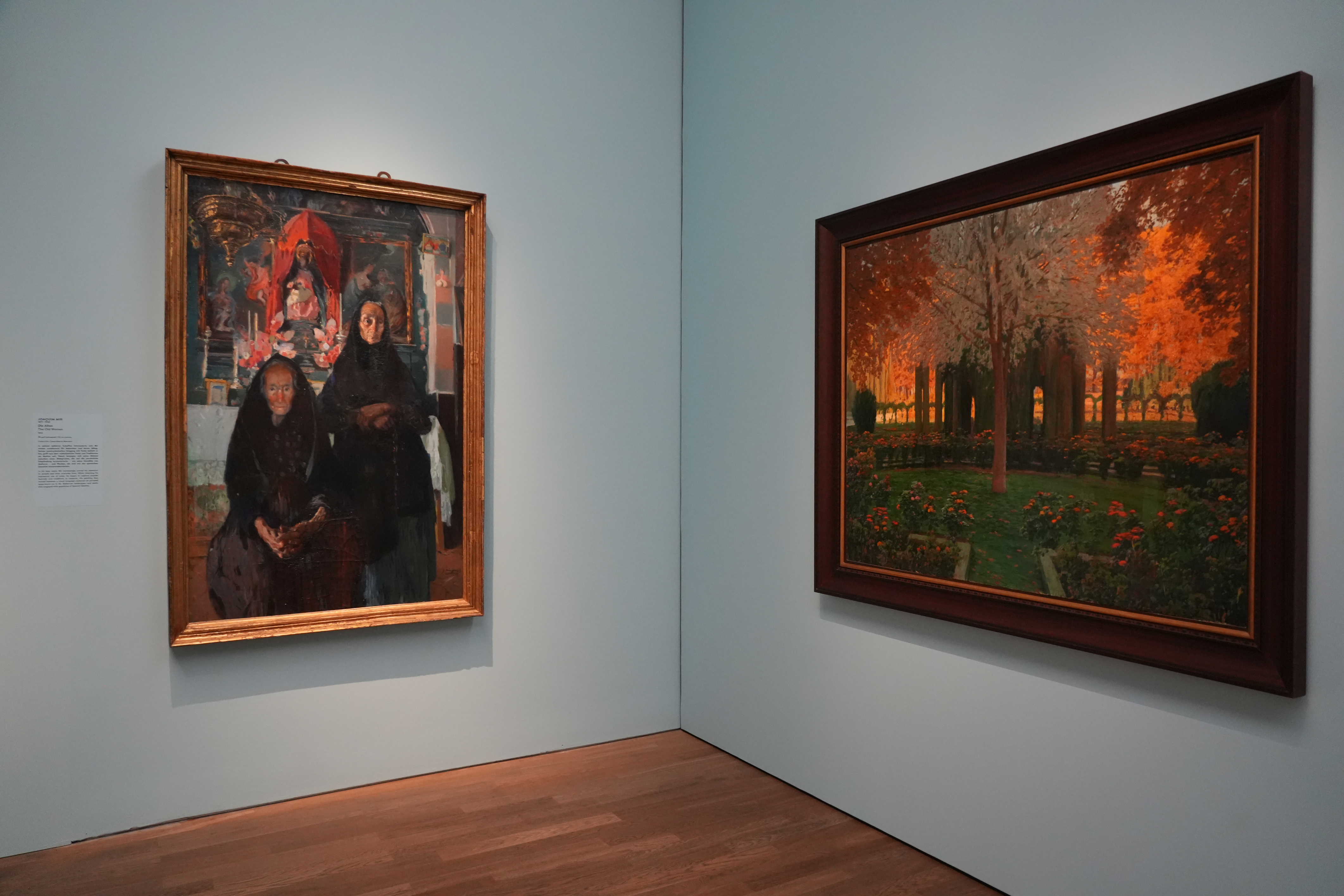 One of the exhibition rooms 'Modern Barcelona. From Gaudí to Picasso' at the Kunsthalle München