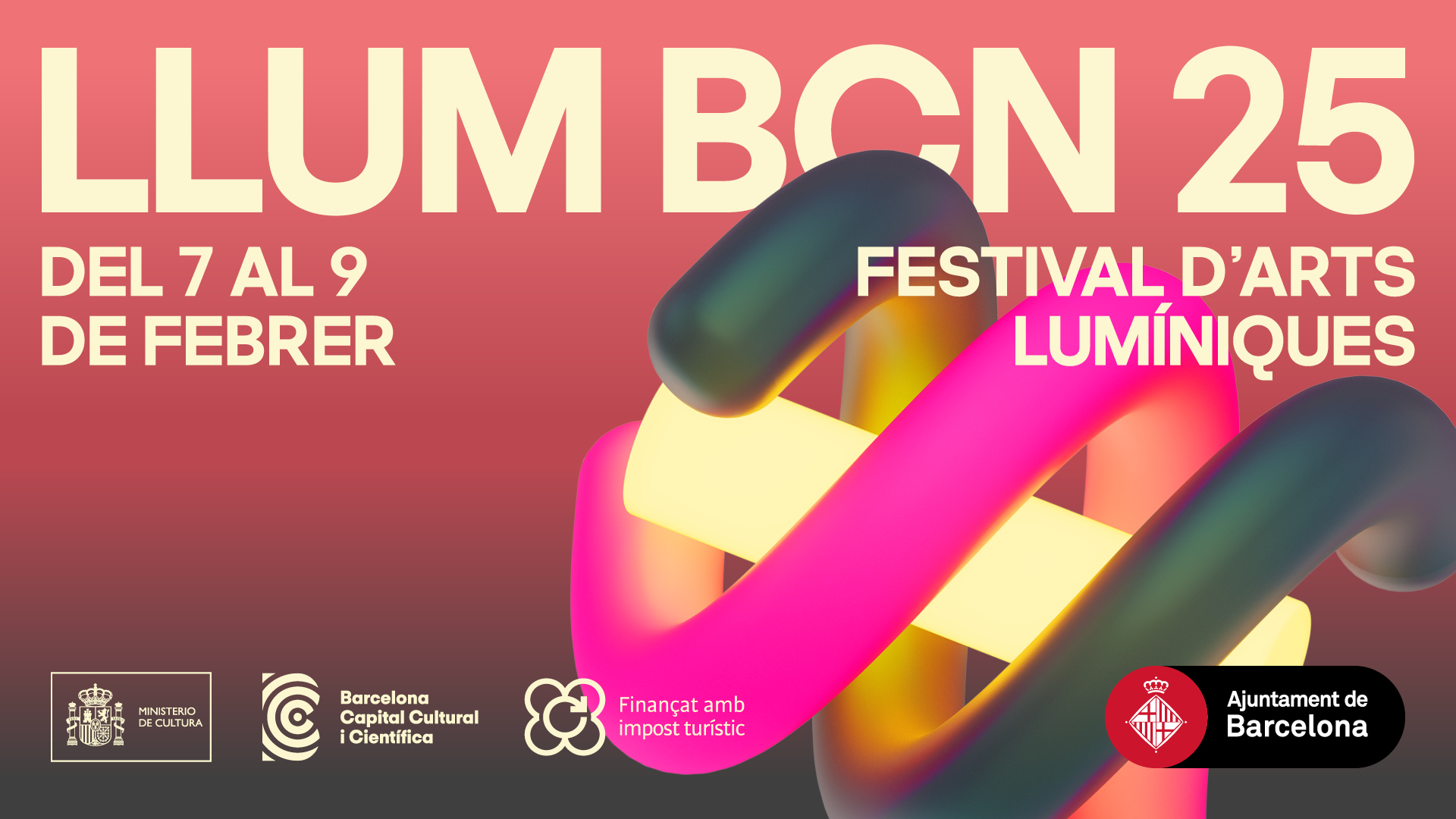 Promotional image for the Llum 2025 festival