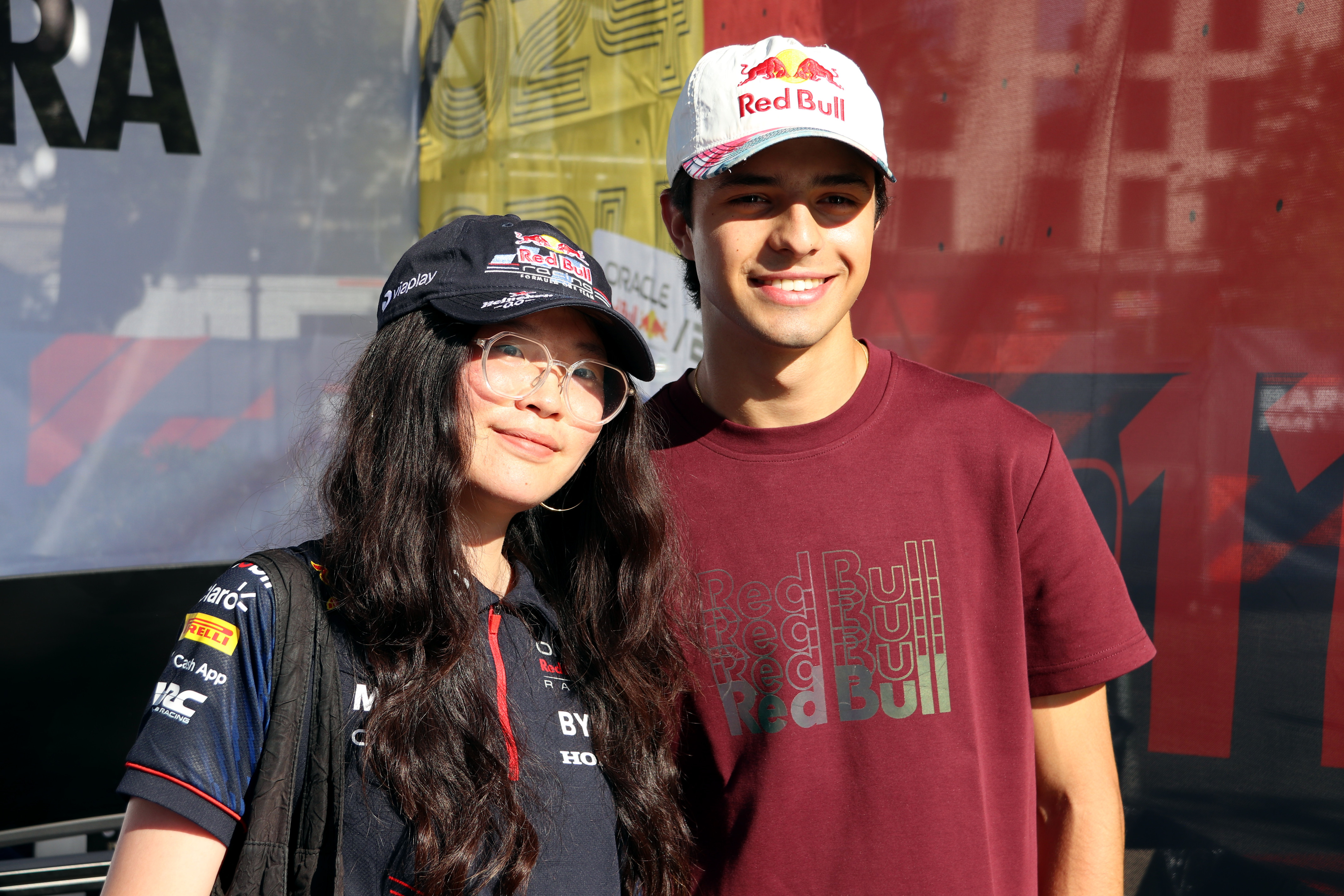 Catalan F2 driver Pepe Martí in Barcelona with fans on May 28, 2025