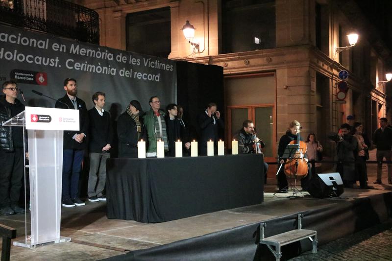 Ceremony to mark International Holocaust Remembrance Day in Barcelona
