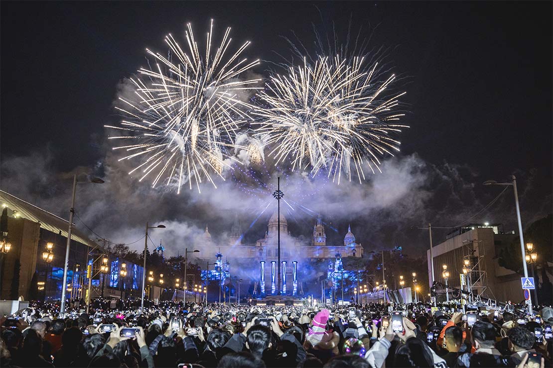 New Year's Eve celebrations in Barcelona