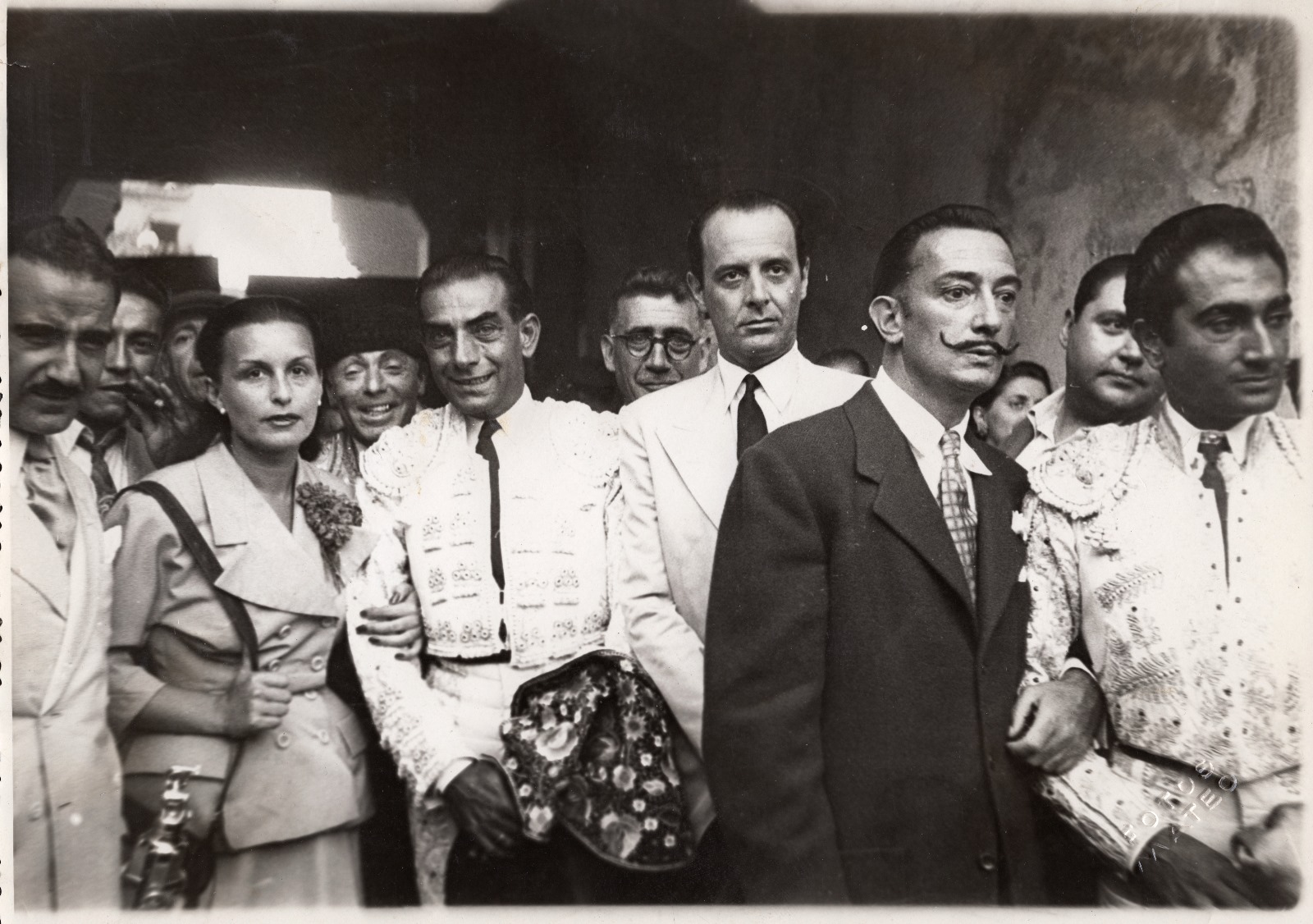 Salvador Dalí at a bullfight.