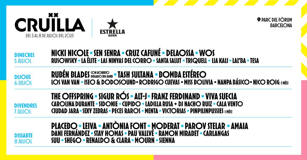 Catalan News | Alt-J, Moderat, The Offspring, and more added to  Cruïlla 2023 lineup