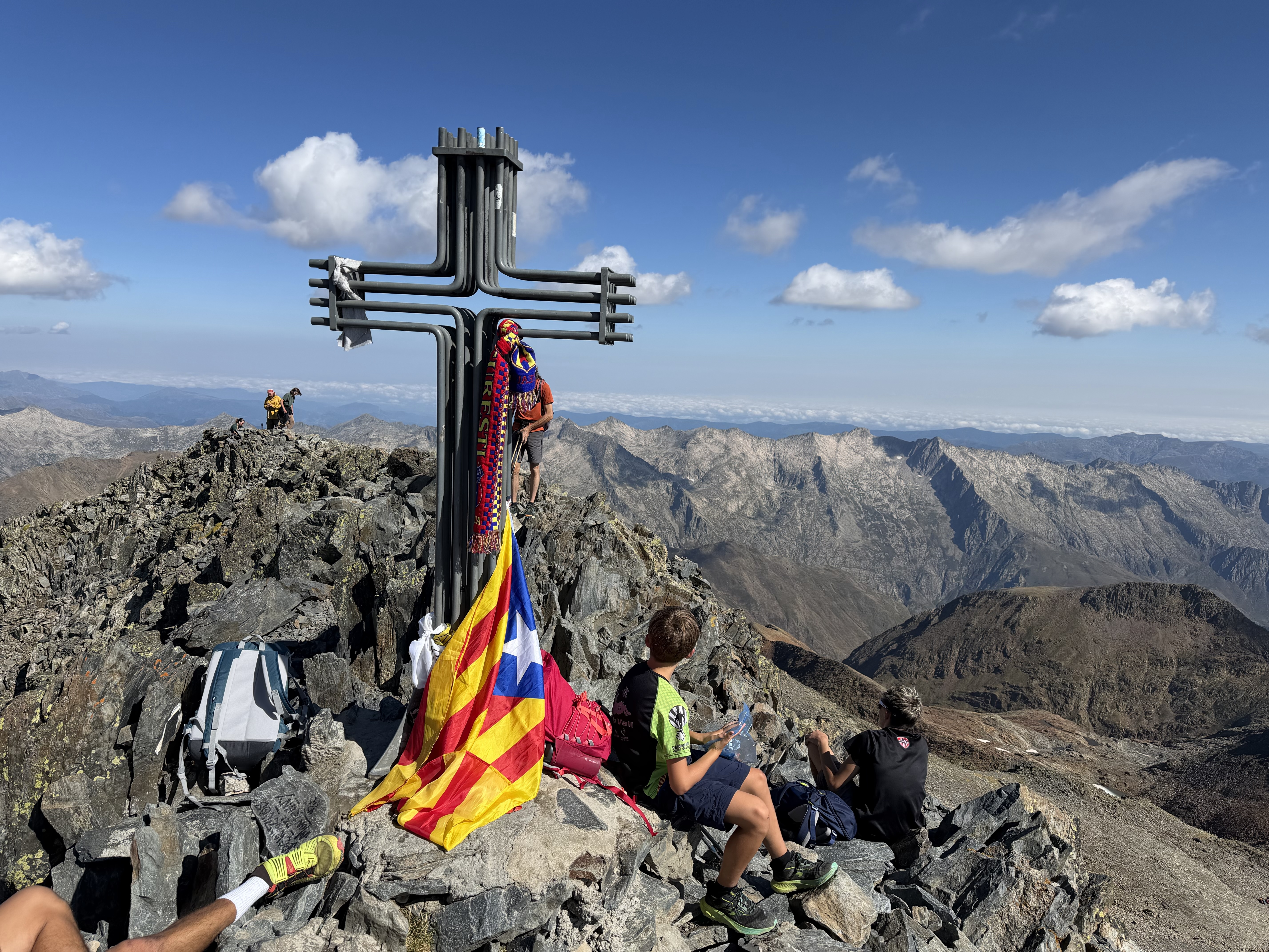 The summit of Pica d'Estats monutain