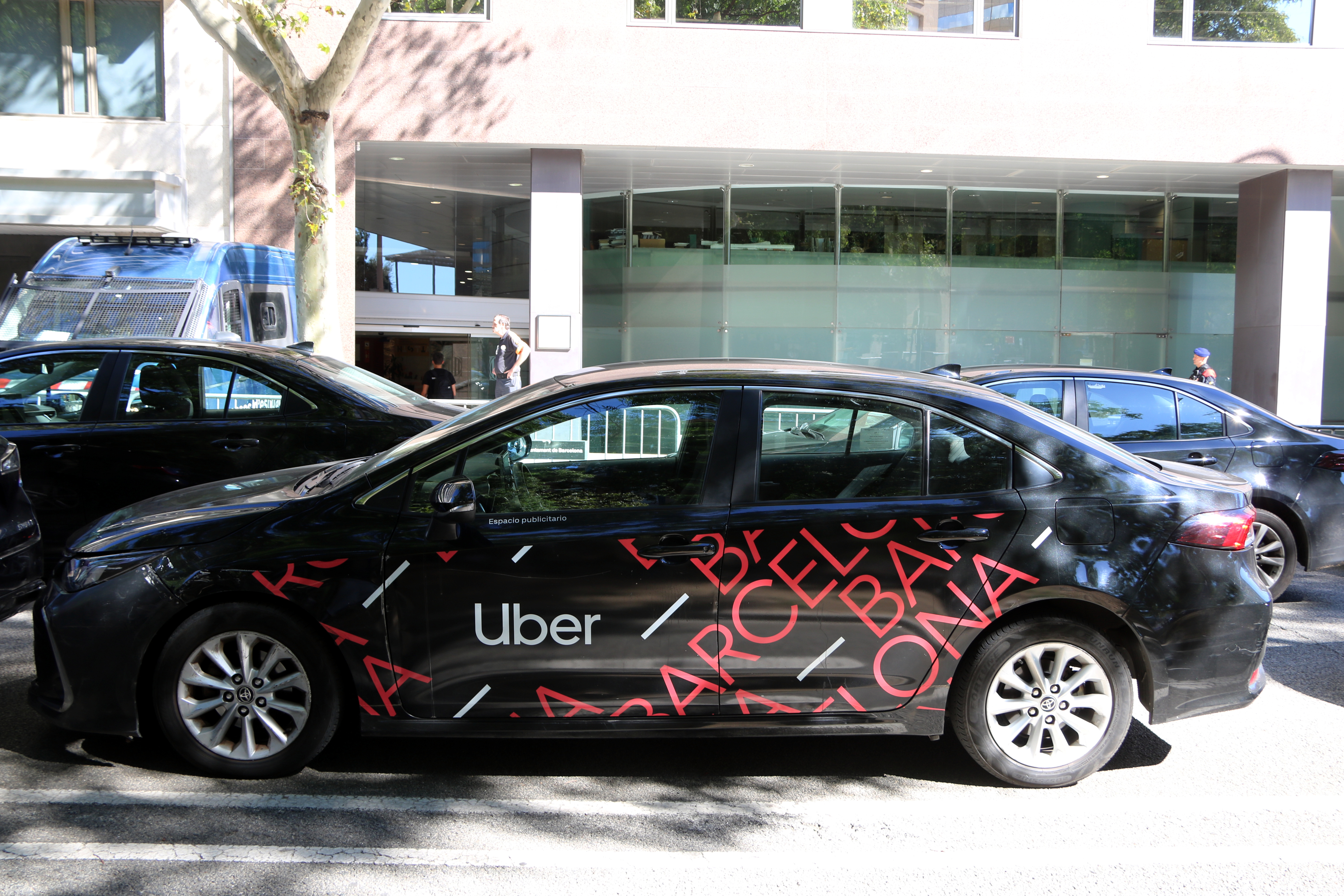 Uber car in Barcelona