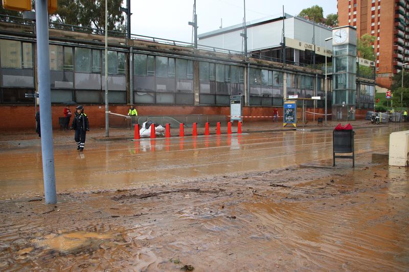 The Canyelles area of Barcelona, badly affected by October storms