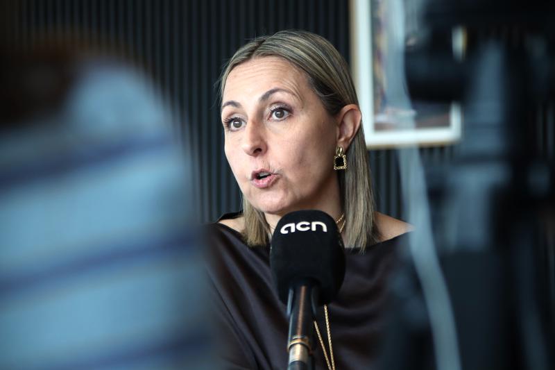 Minister of Equality and Feminism Eva Menor, in an interview with ACN
