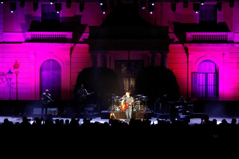 James Blunt performing at Pedralbes Festival in Barcelona