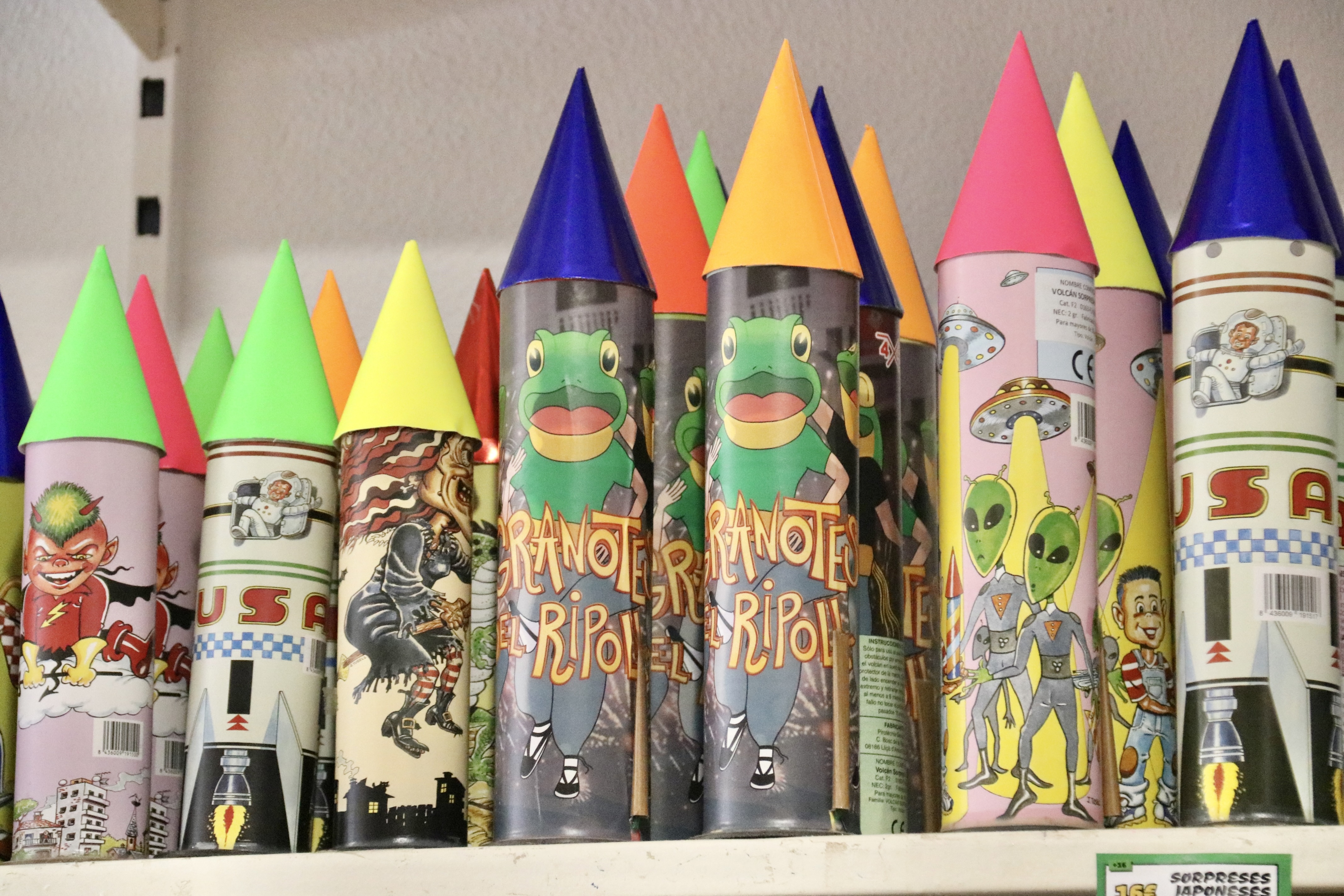 Rockets with surprises inside for children