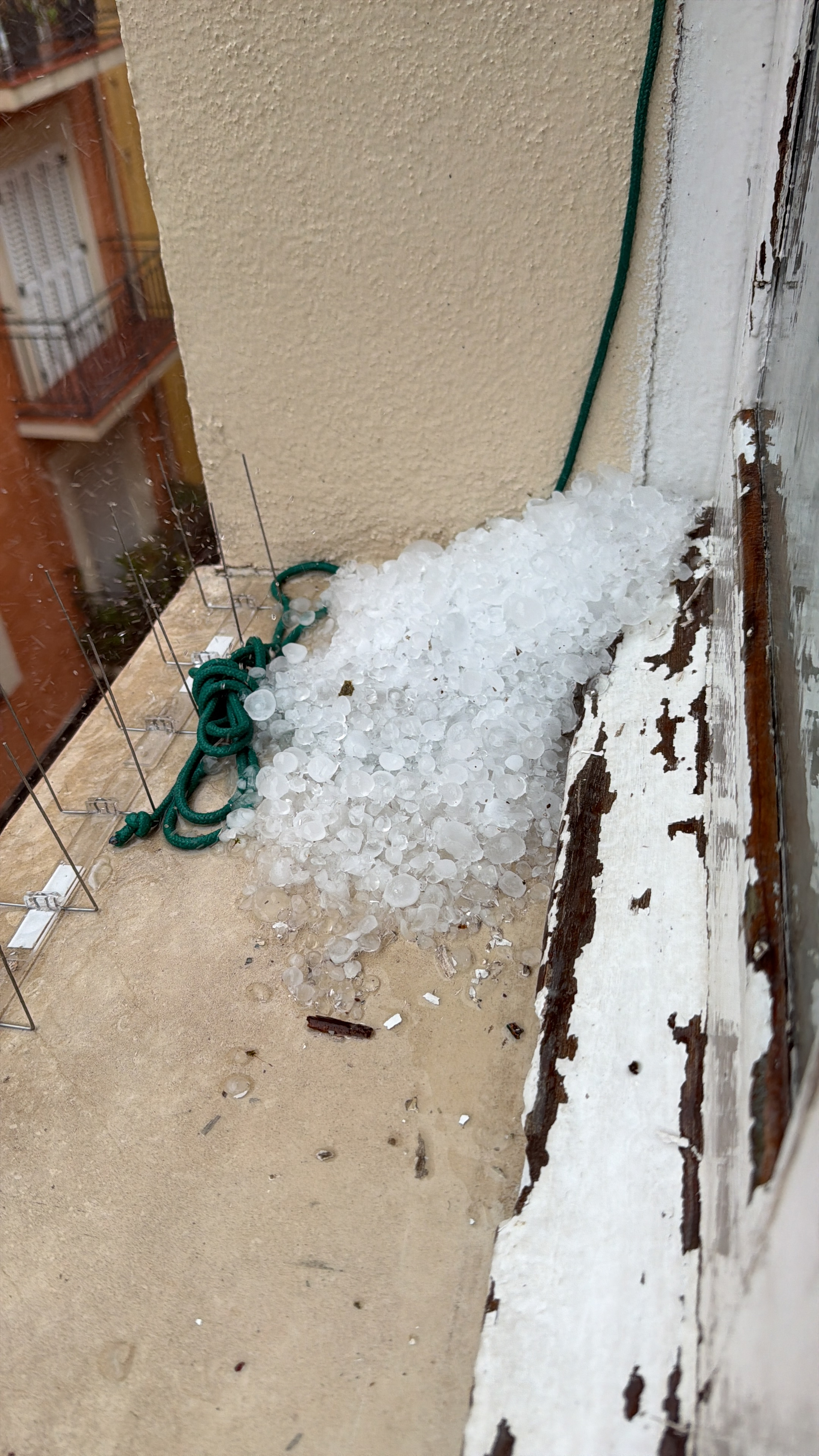 Hailstones in Tarragona