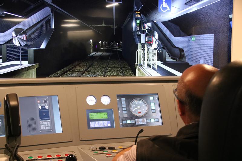 A Barcelona Metro simulator, one of the activities available during European Mobility Week