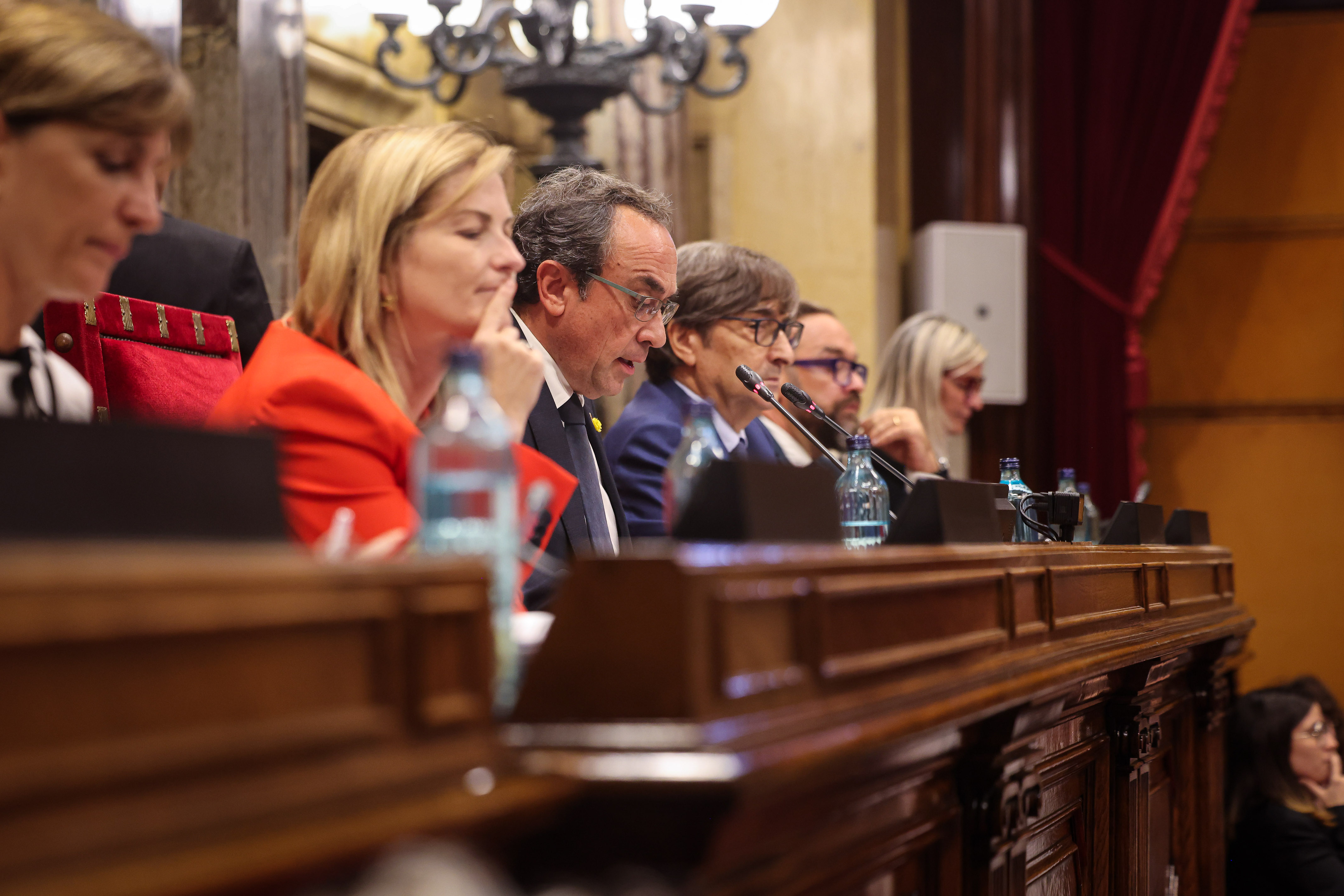 Parliament bureau members during the 2025 general policy debate