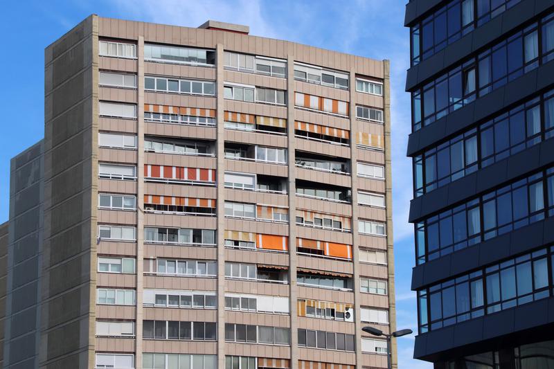 An apartment block in the Sants neighborhood of Barcelona