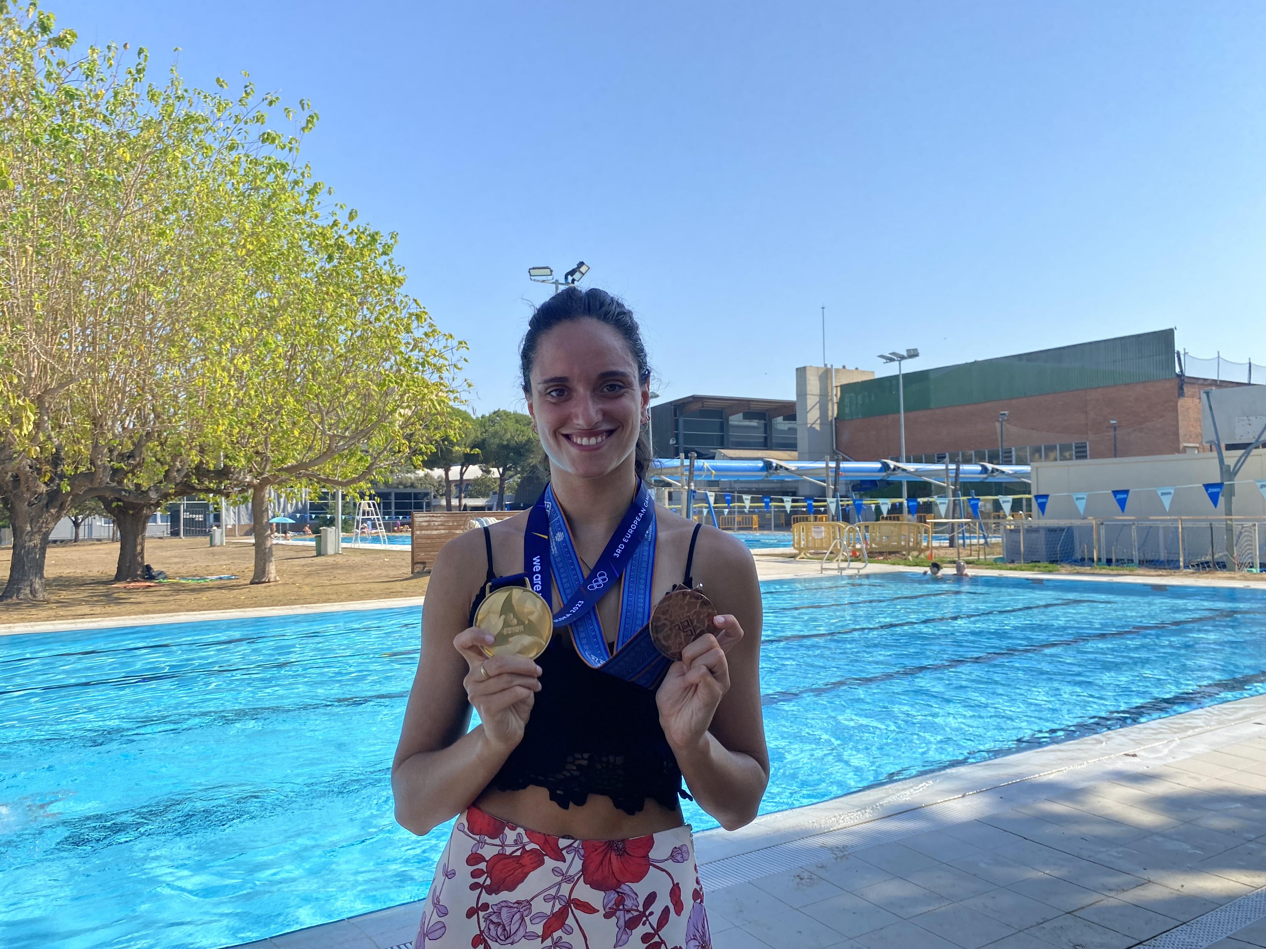 Mireia Hernández won a gold medal at the European Games in Poland and a bronze medal at the 2023 World Aquatics Championship in July in Fukuoka, Japan.