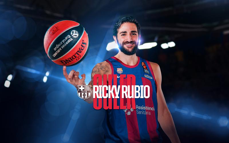 Ricky Rubio announced as a new FC Barcelona player