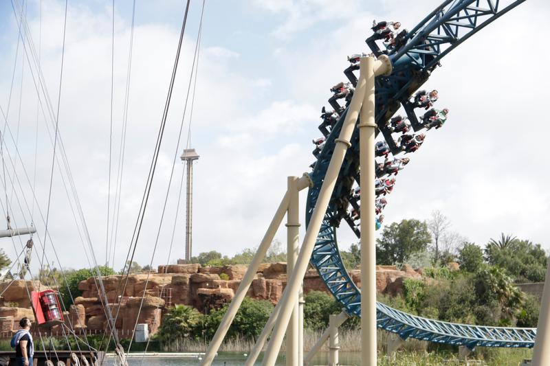 The Furius Baco roller coaster at PortAventura