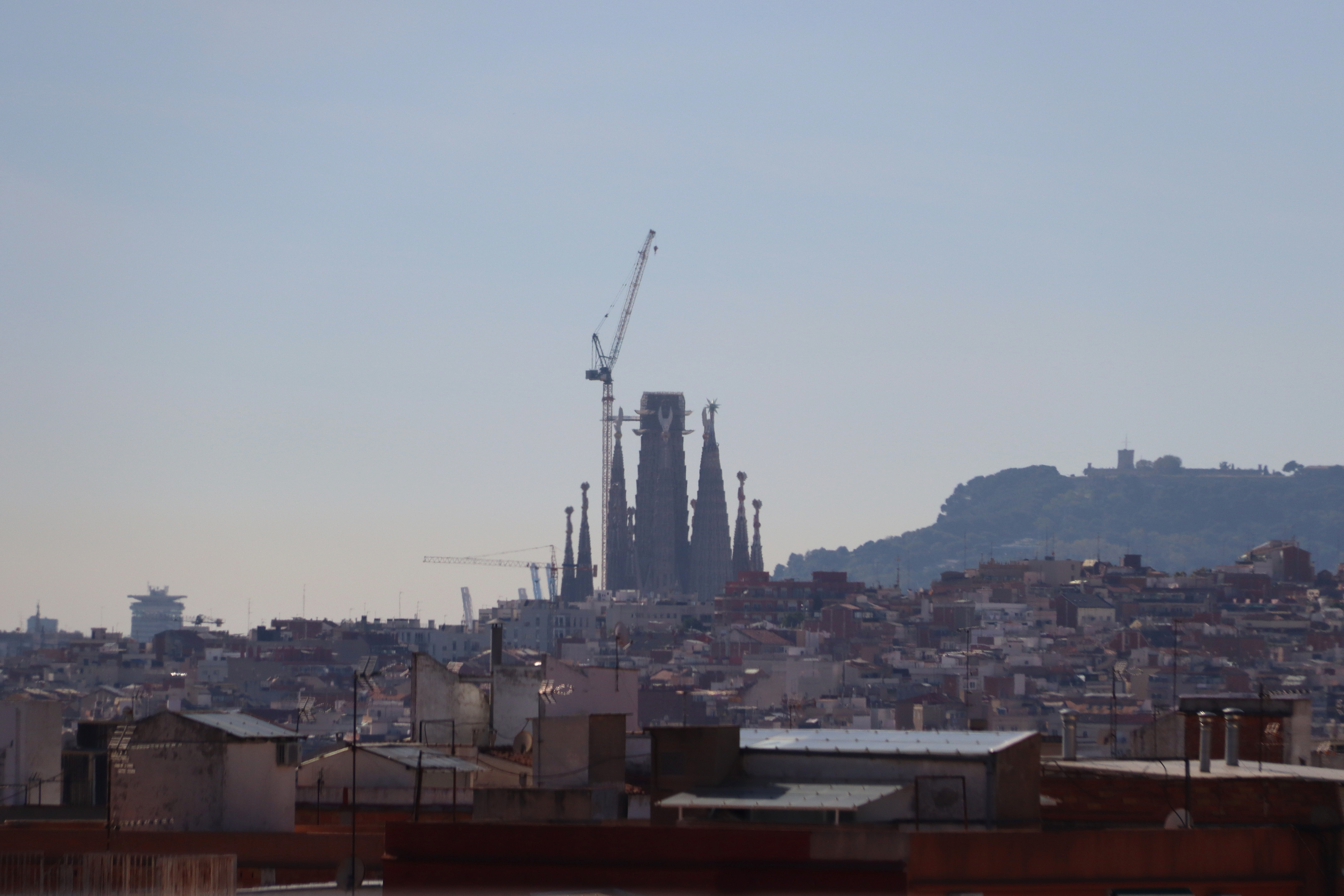 Views of La Sagrada Família from the building.