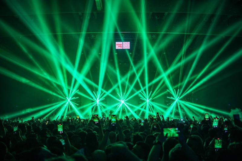 A moment of DJ Charlotte De Witte session at Sónar by Night on June 15, 2024