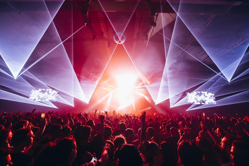 Swiss electronic duo Adriatique during a performance at the SonarClub stage during the Sónar by Night edition on June 14, 2024