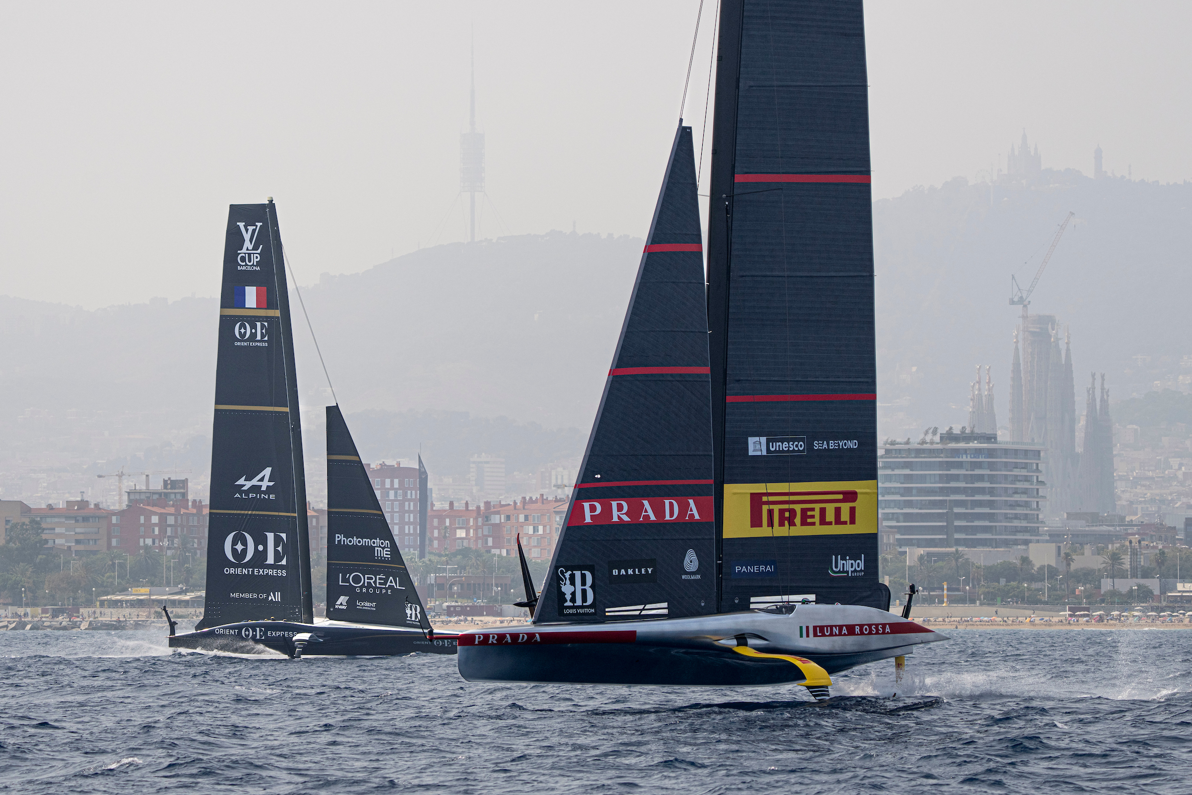 Orient Express Racing Team will face Luna Rossa Prada Pirelli in the America's Cup sailing on August 22, 2024