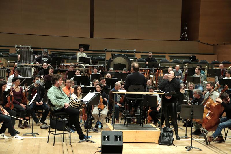 Rehearsal of Rufus Wainwright's 'Dream Requiem' in L'Auditori concert hall in Barcelona on January 23, 2025