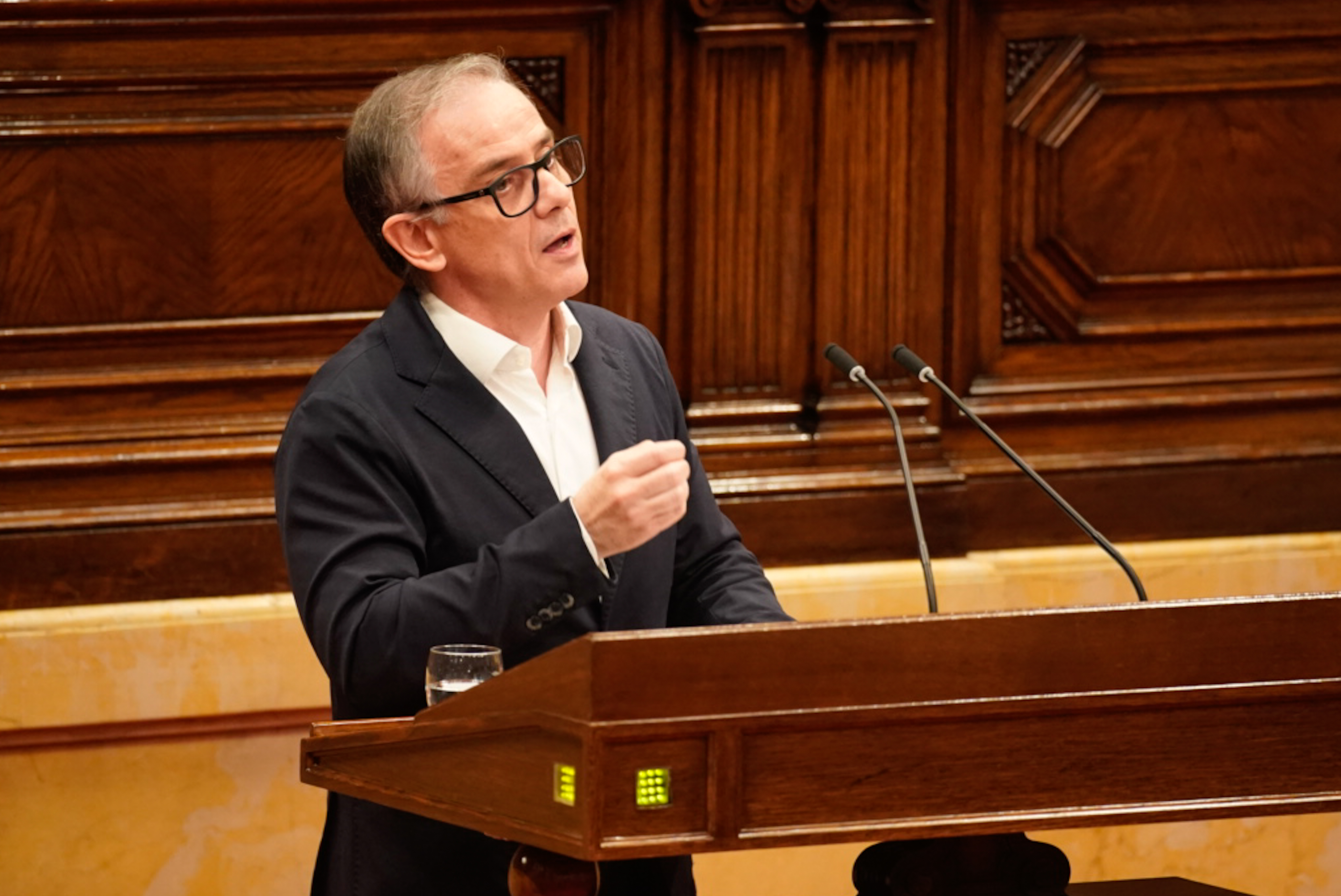 Esquerra parliament leader, Josep Maria Jové, during the second day of the 2025 General Policy Debate