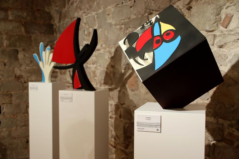 Figures inspired by Miró's works at Barcelona's Chocolate Museum