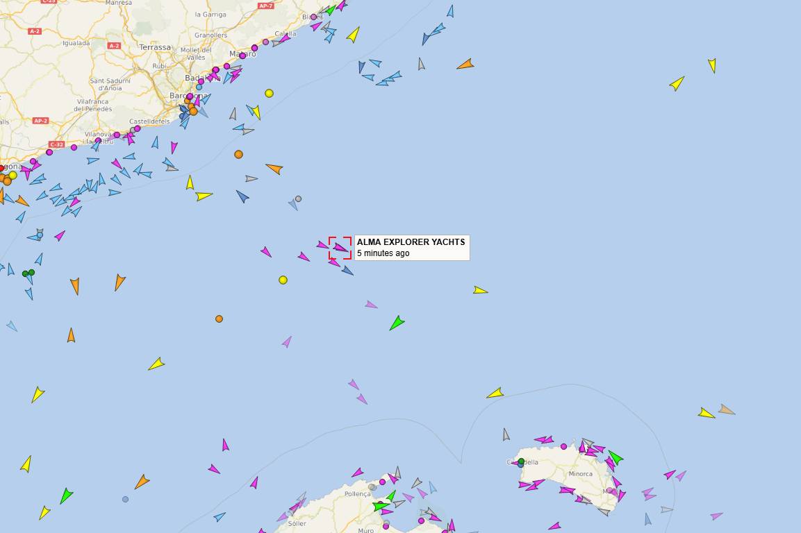 The Alma Explorer Yachts, one of the vessels of the Global Sumud Flotilla