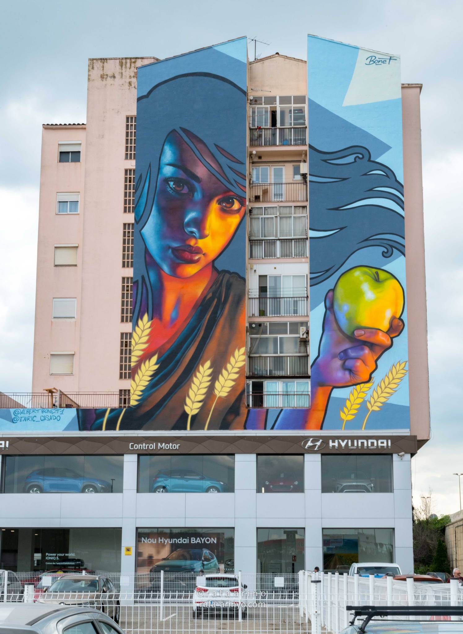 Mural by Albert Bonet and Enric Casado in Lleida