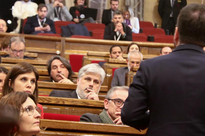 Catalan president Pere Aragonès responds to Junts in parliament