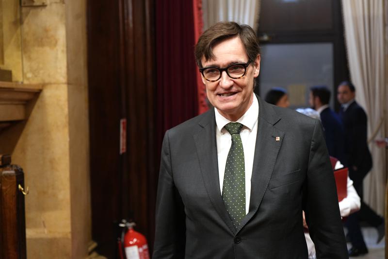 President Salvador Illa in Parliament