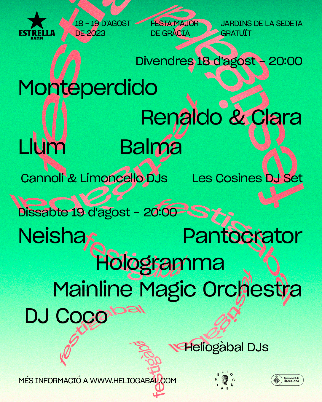 Festiàbal's poster for the 2023 Festes de Gràcia