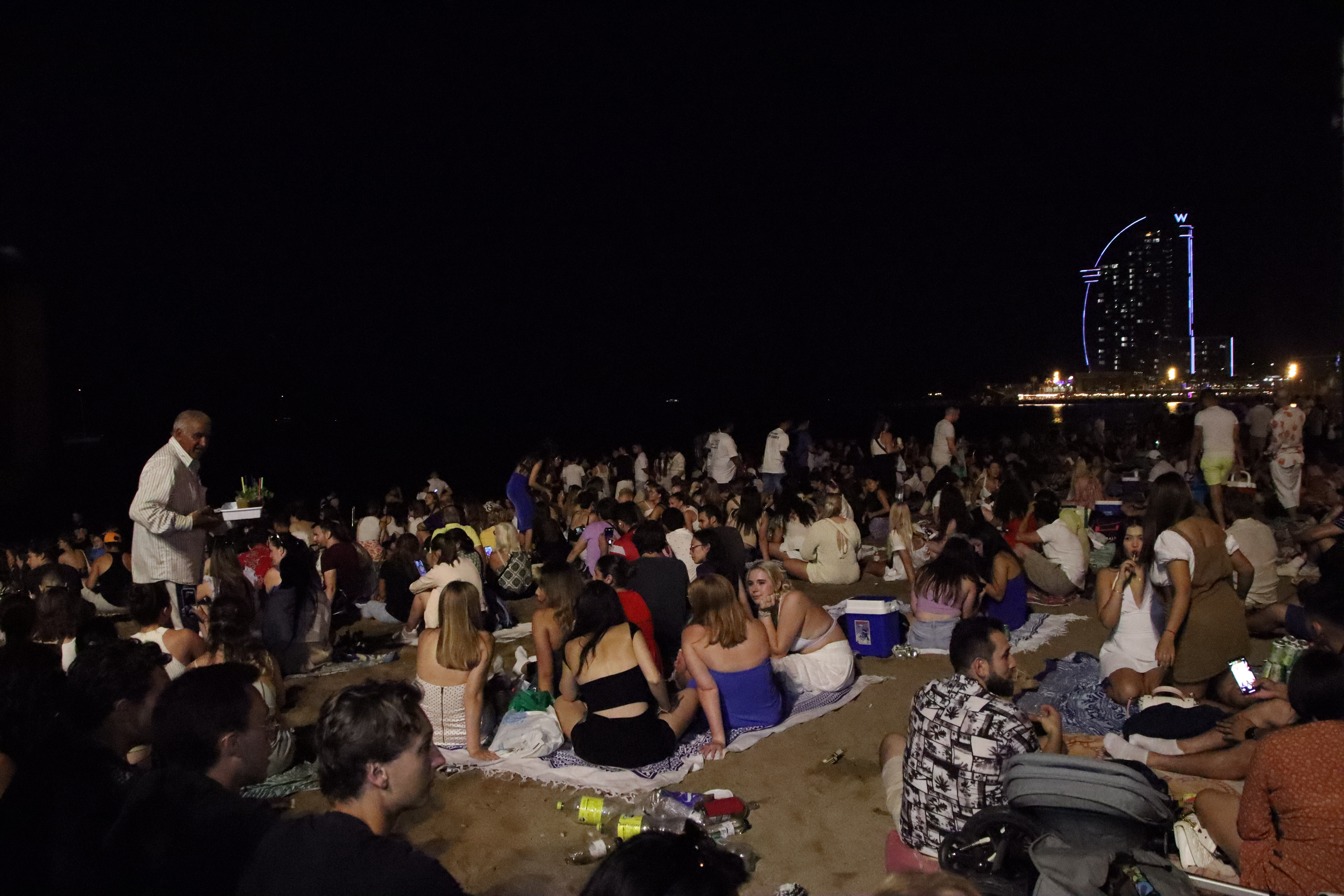 Barcelona beach in Sant Joan in 2023