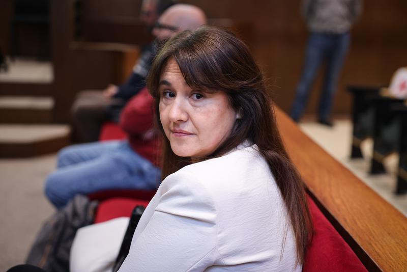 Laura Borràs, at the beginning of the trial at the Catalan High Court