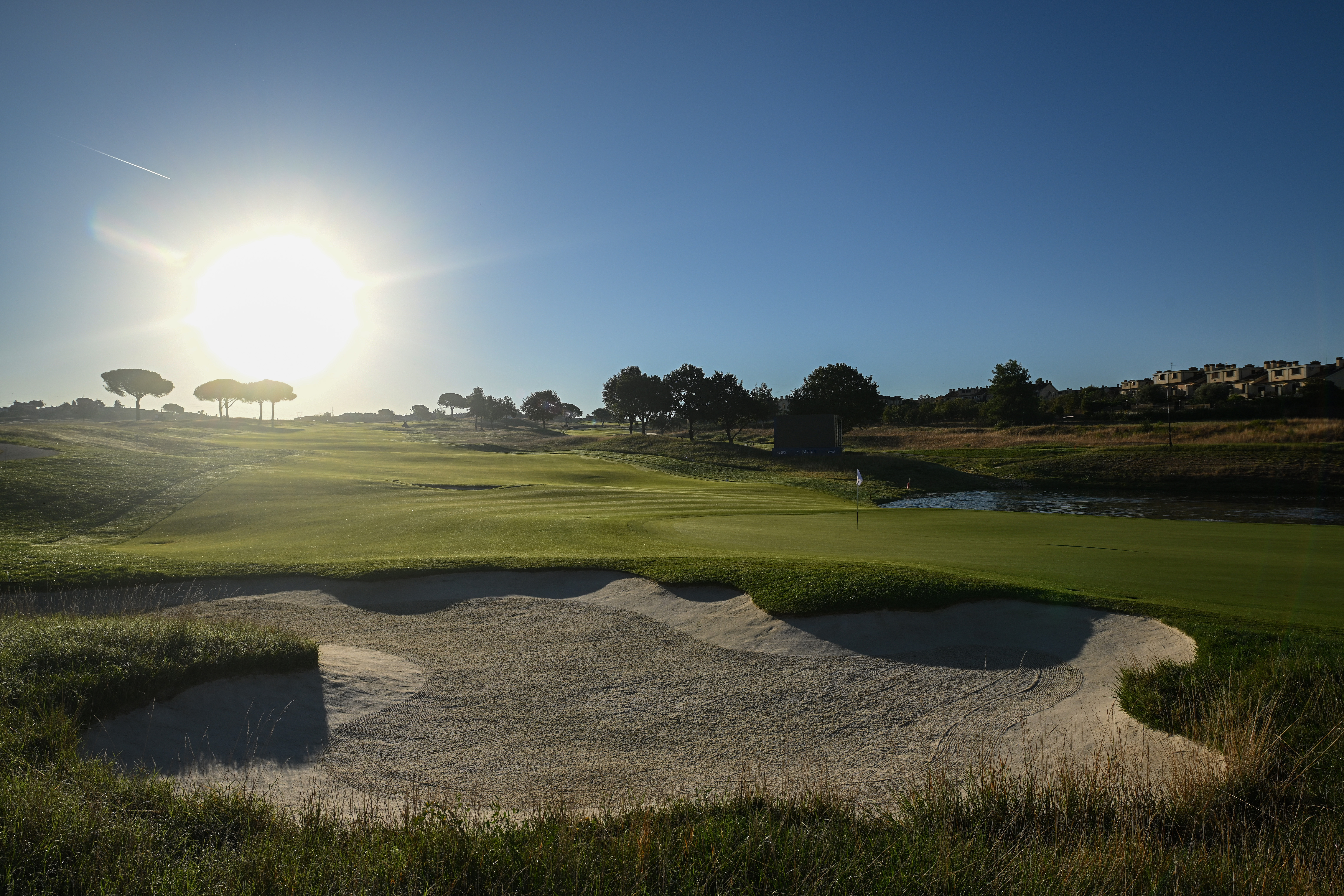 A golf course from the 2023 Ryder Cup in Rome, Italy