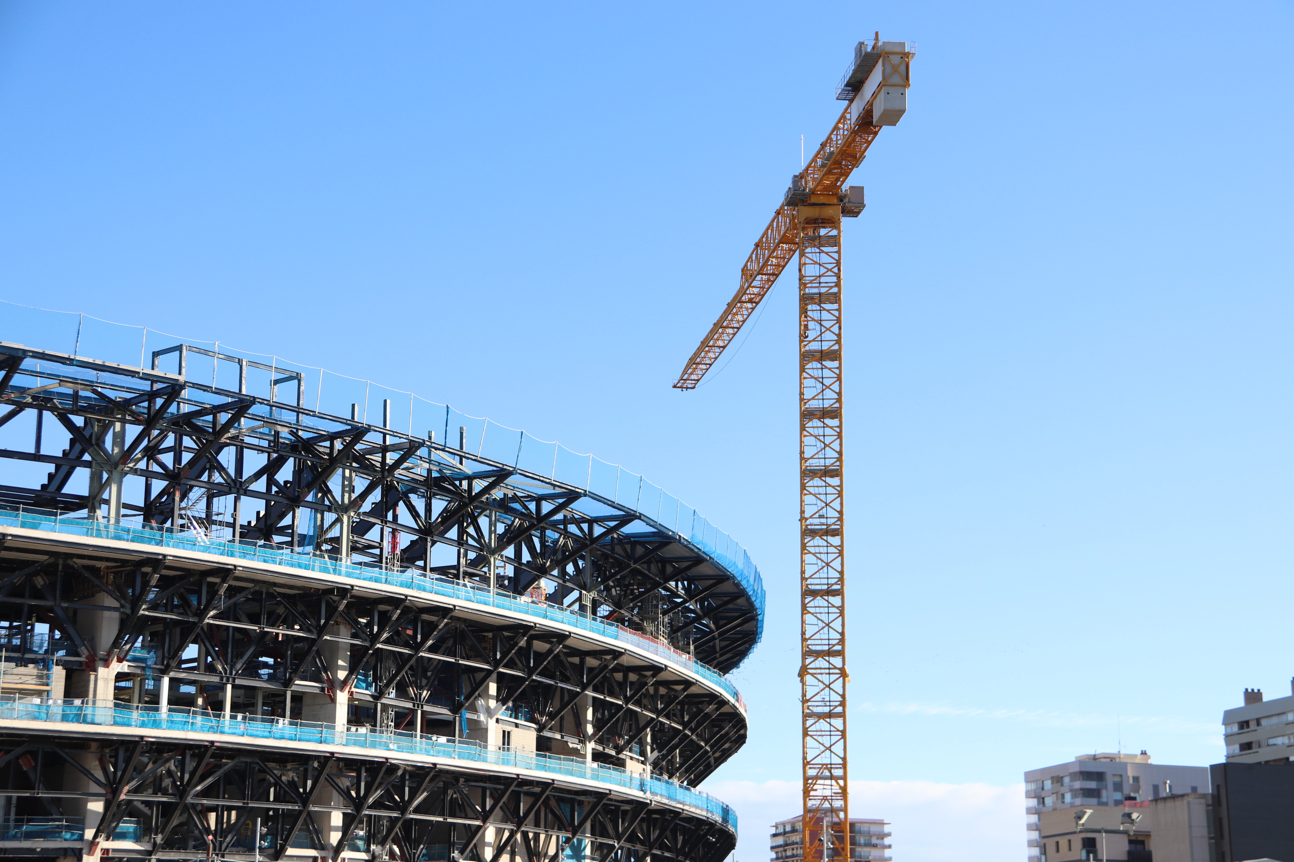 Outside FC Barcelona's Spotify Camp Nou stadium on November 7, 2025