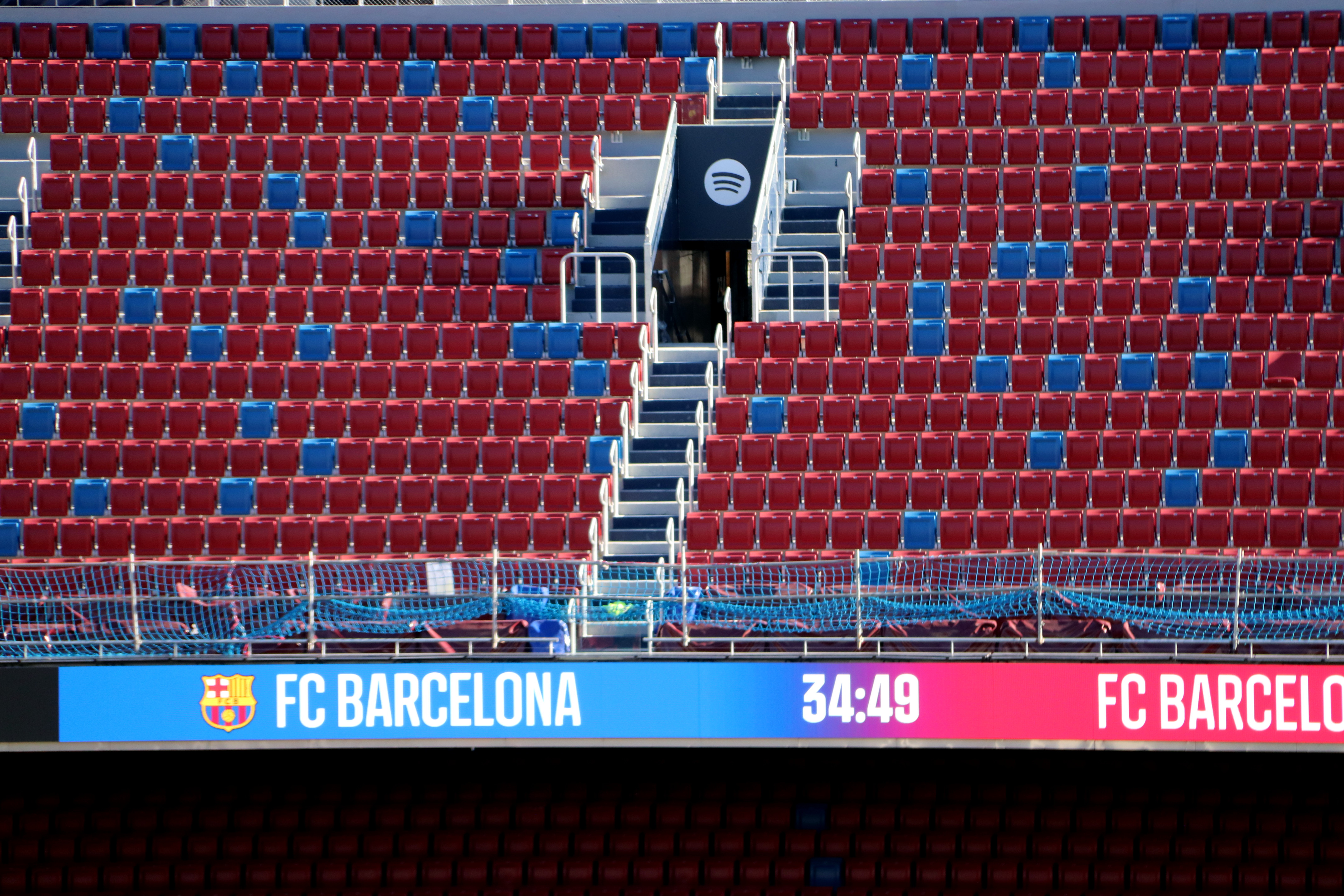 The Spotify Camp Nou, FC Barcelona's home stadium, under construction on November 7, 2025