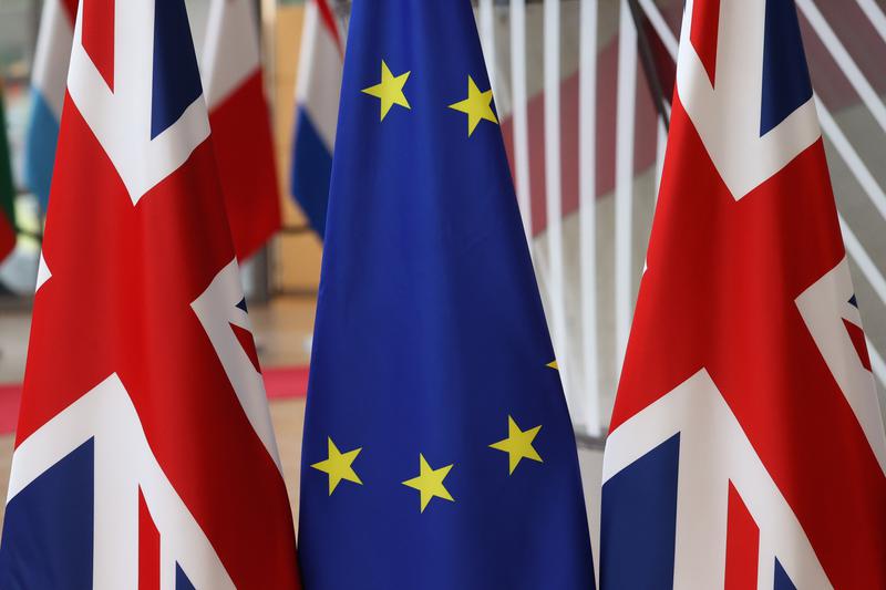 UK and EU flags