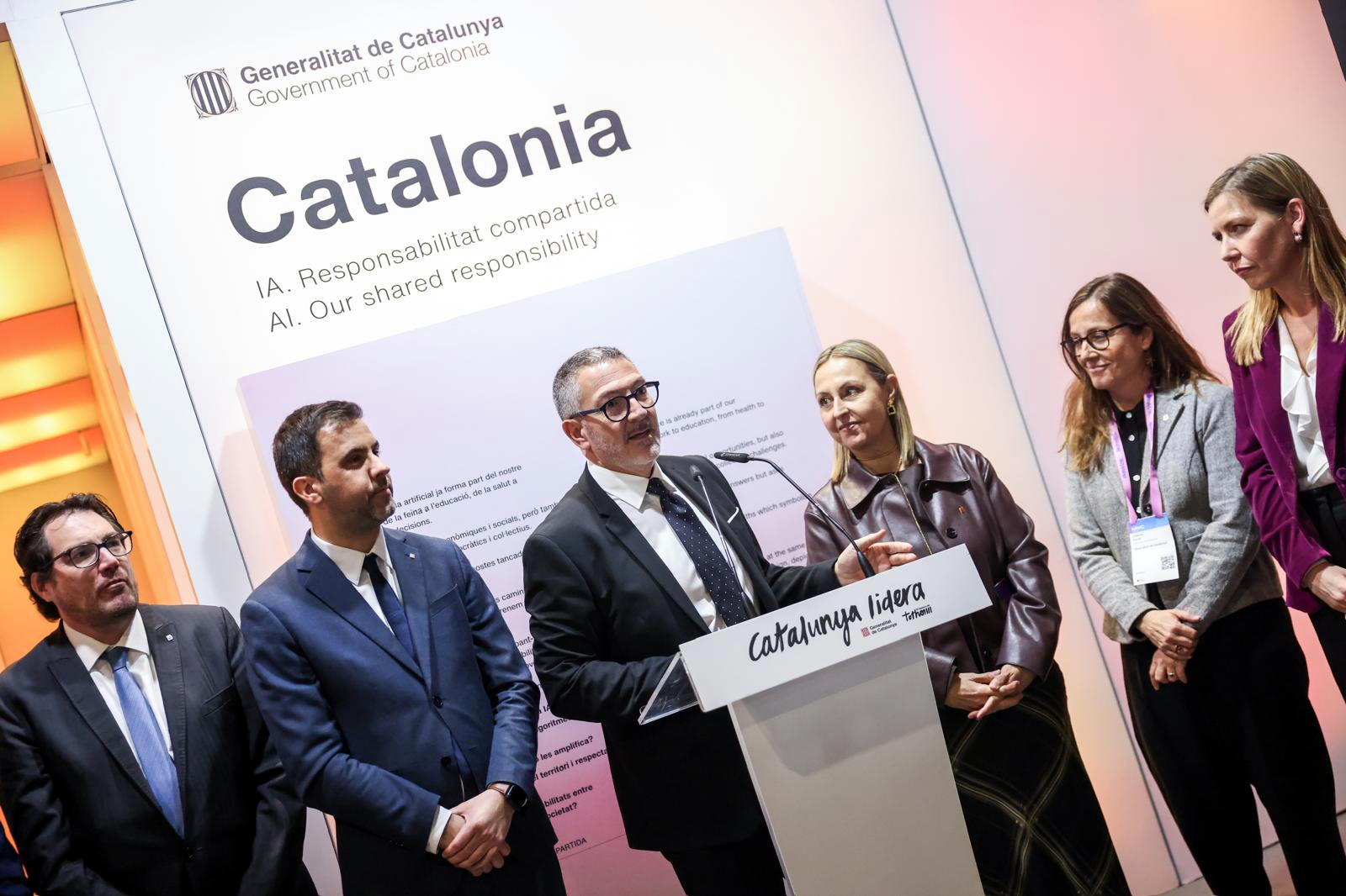 Inauguration of the Catalonia booth at MWC26