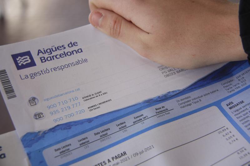 A Barcelona water bill