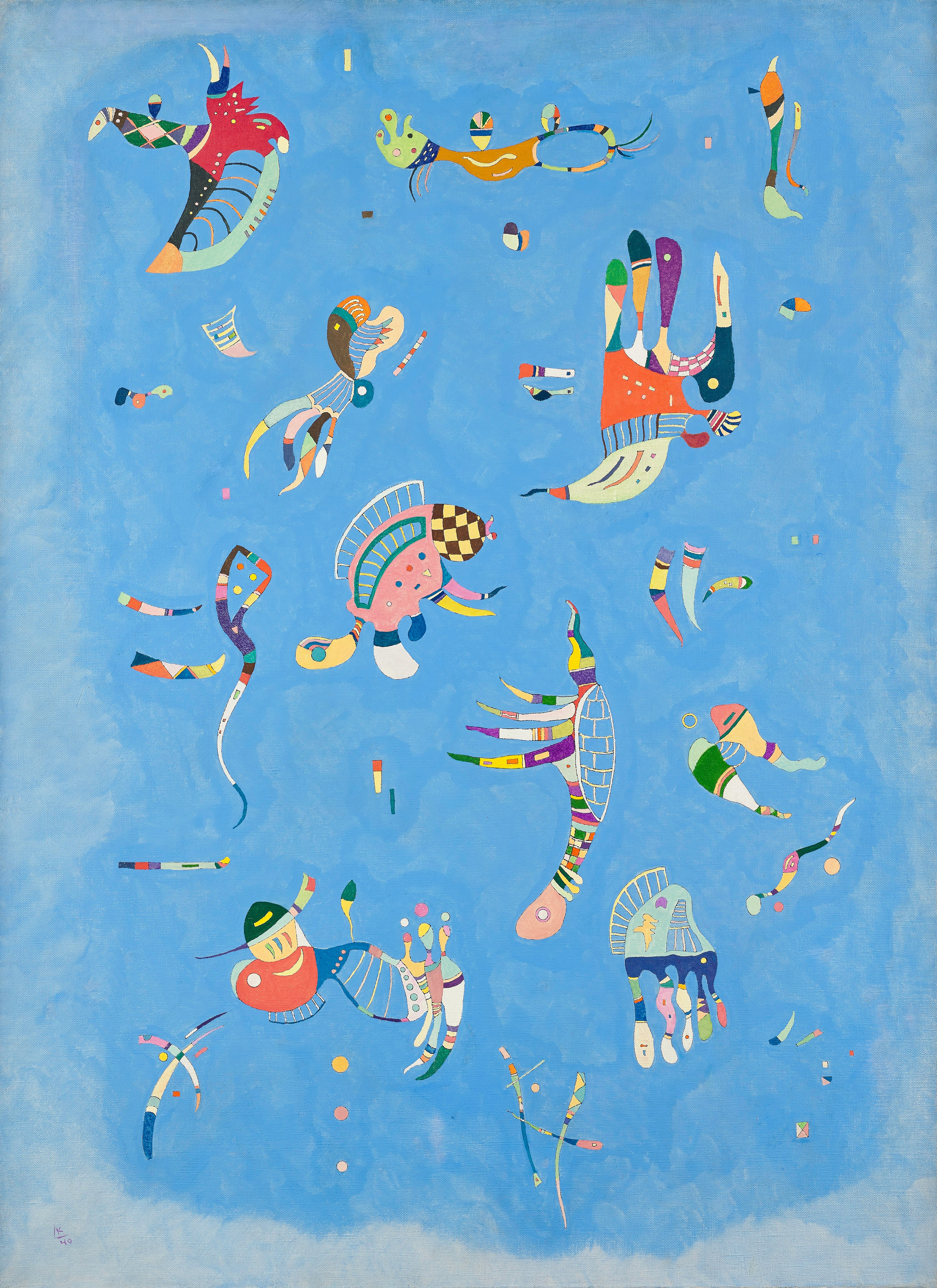 Wassily Kandinsky, Bleu de ciel [Blue Sky], 1940. Centre Pompidou, Paris. Musée national d’art moderne – Centre de Création Industrielle. Part of 'Art and Nature'