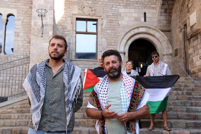 Thiago Ávila and Saif Abukeshek, coordinators of the Global Sumud Flotilla 2025