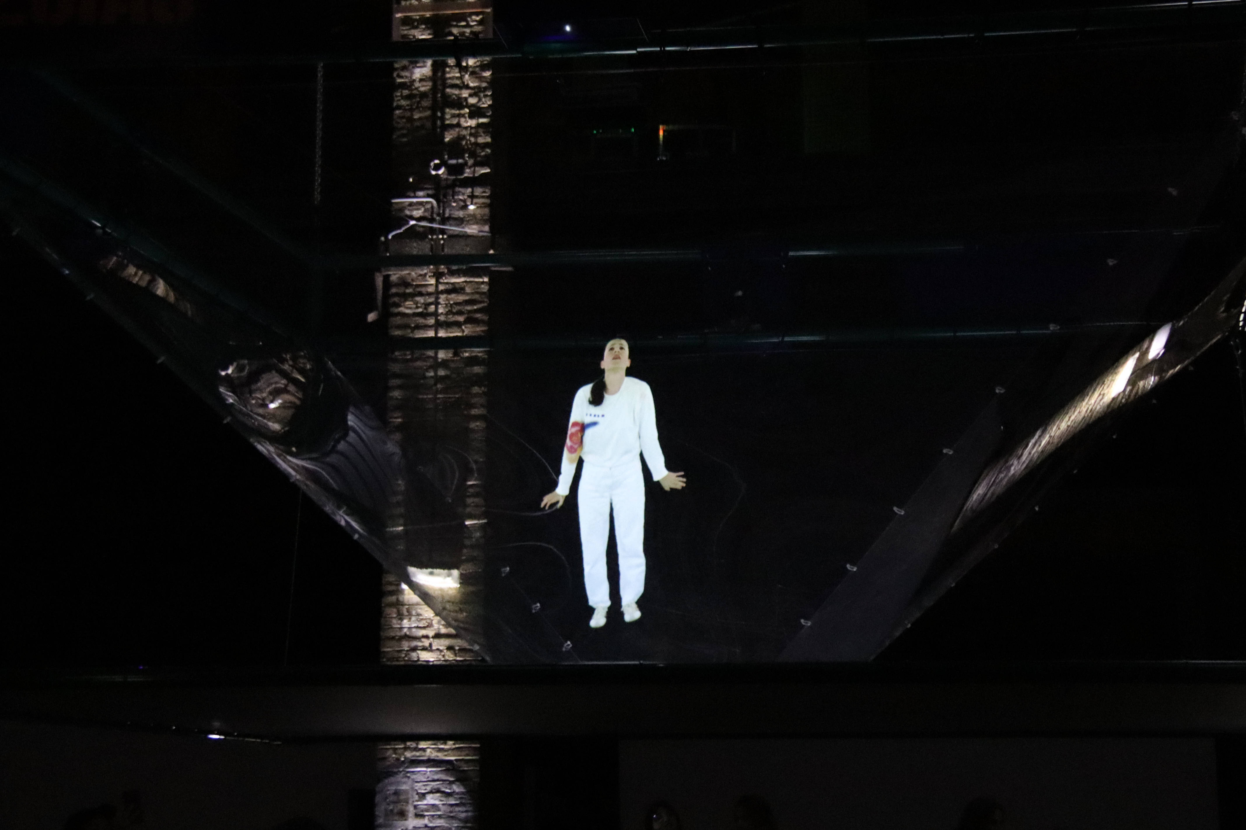 Laia Estruch's art performance as part of the Llum BCN 2026