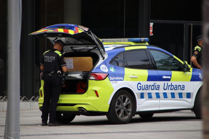 Barcelona's local police in Raval.