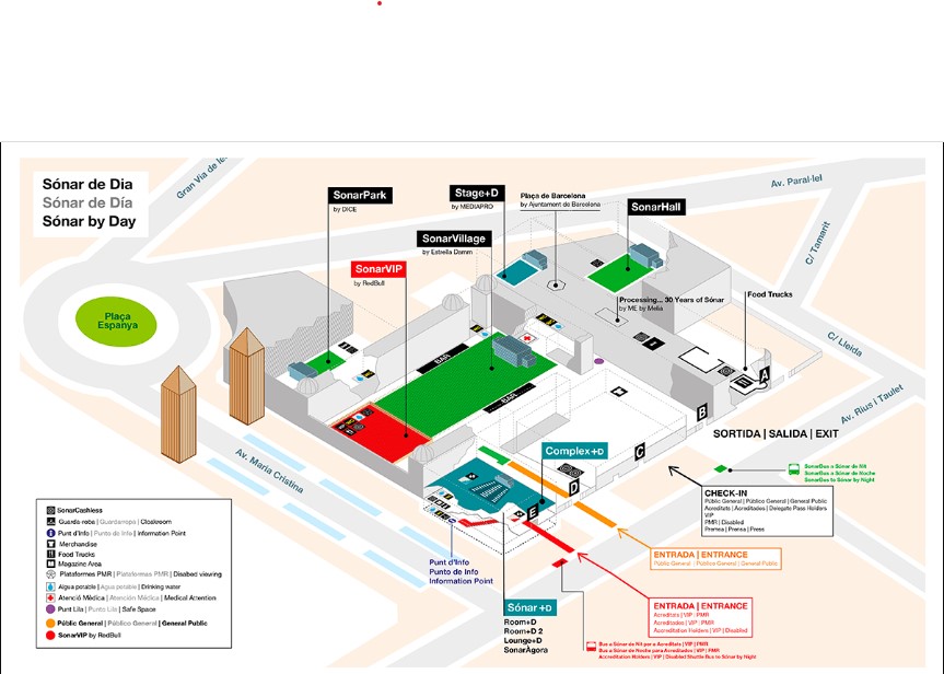 Map of Sónar by Day
