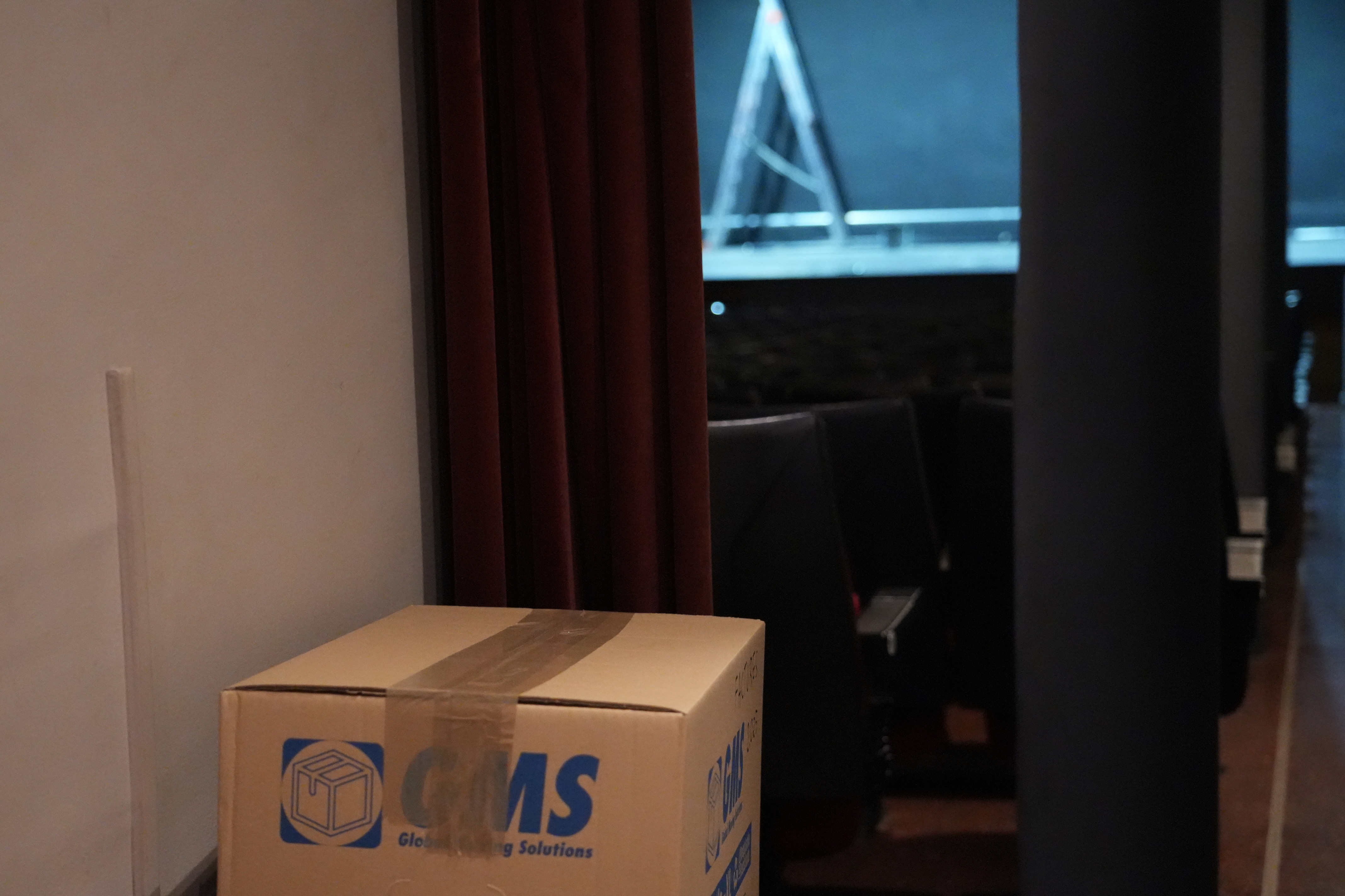 Packing up at the Jove Teatre Regina