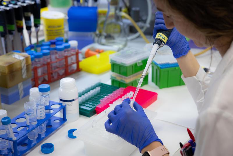 A breast cancer researcher at Barcelona's Vall d'Hebron Oncology Institute